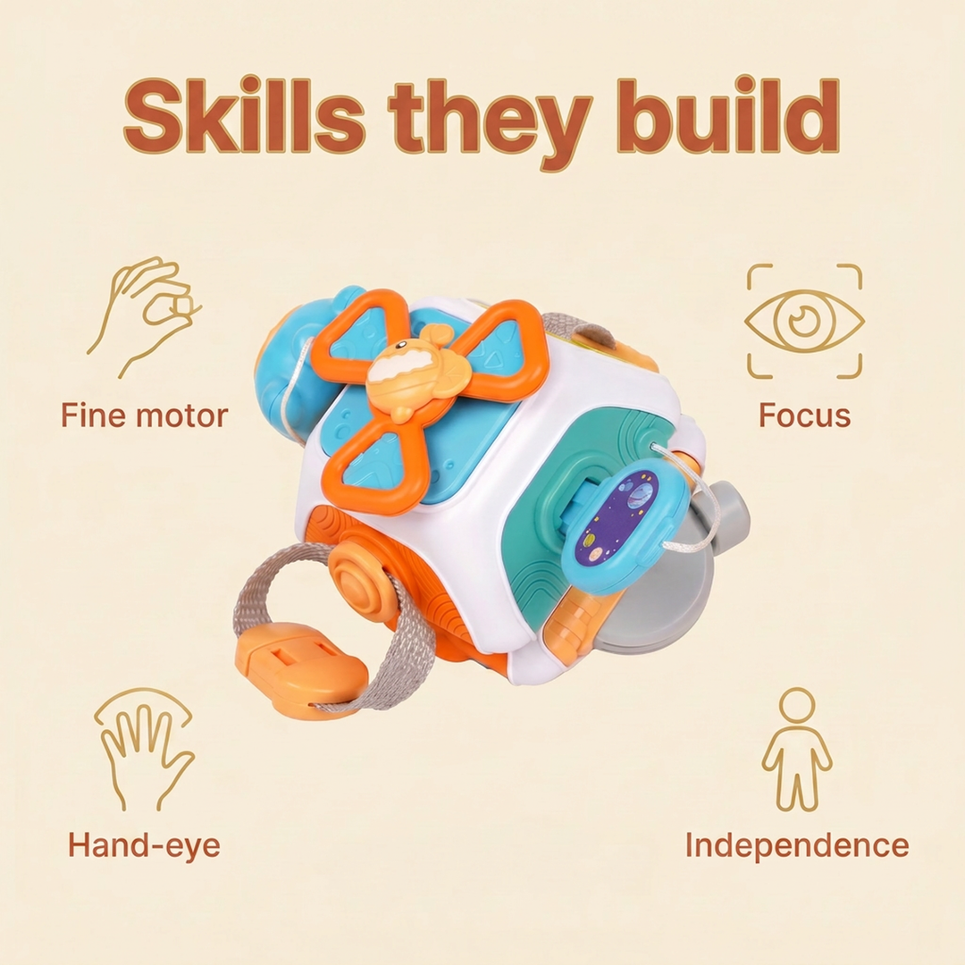 Skills they build - fine motor, focus, hand-eye coordination, independence