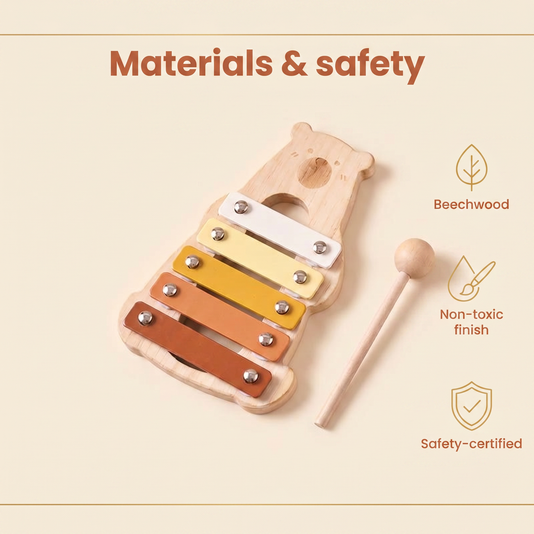 Materials and safety - beechwood, non-toxic finish, safety-certified