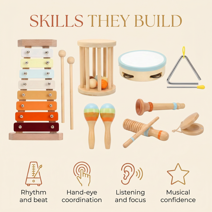 Skills the music set builds