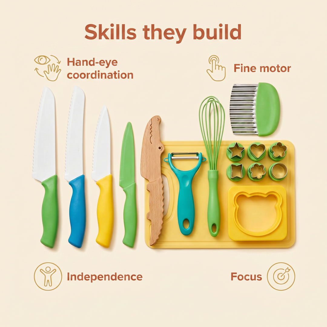 Skills they build - hand-eye coordination, fine motor, focus, independence