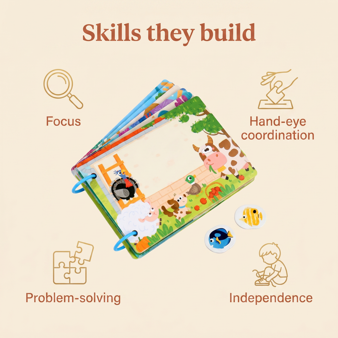 Skills they build - focus, hand-eye coordination, problem-solving, independence