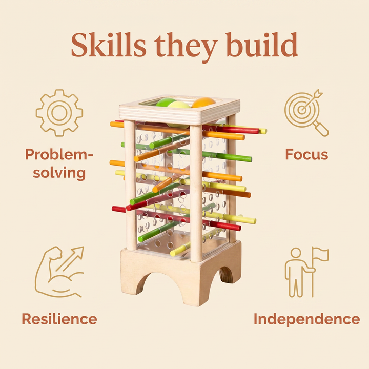 Skills they build - problem-solving, focus, resilience, independence