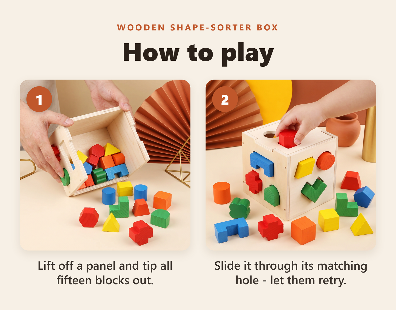 Wooden Shape-Sorter Box - howto