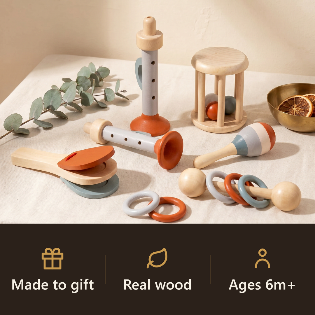 Wooden Baby Musical Instrument Set - gift