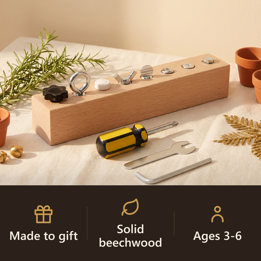 Wooden Screwdriver Bolt Board - gift