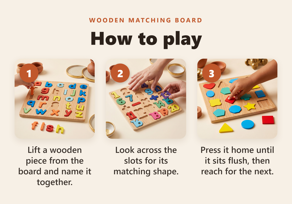 Wooden Matching Board - howto