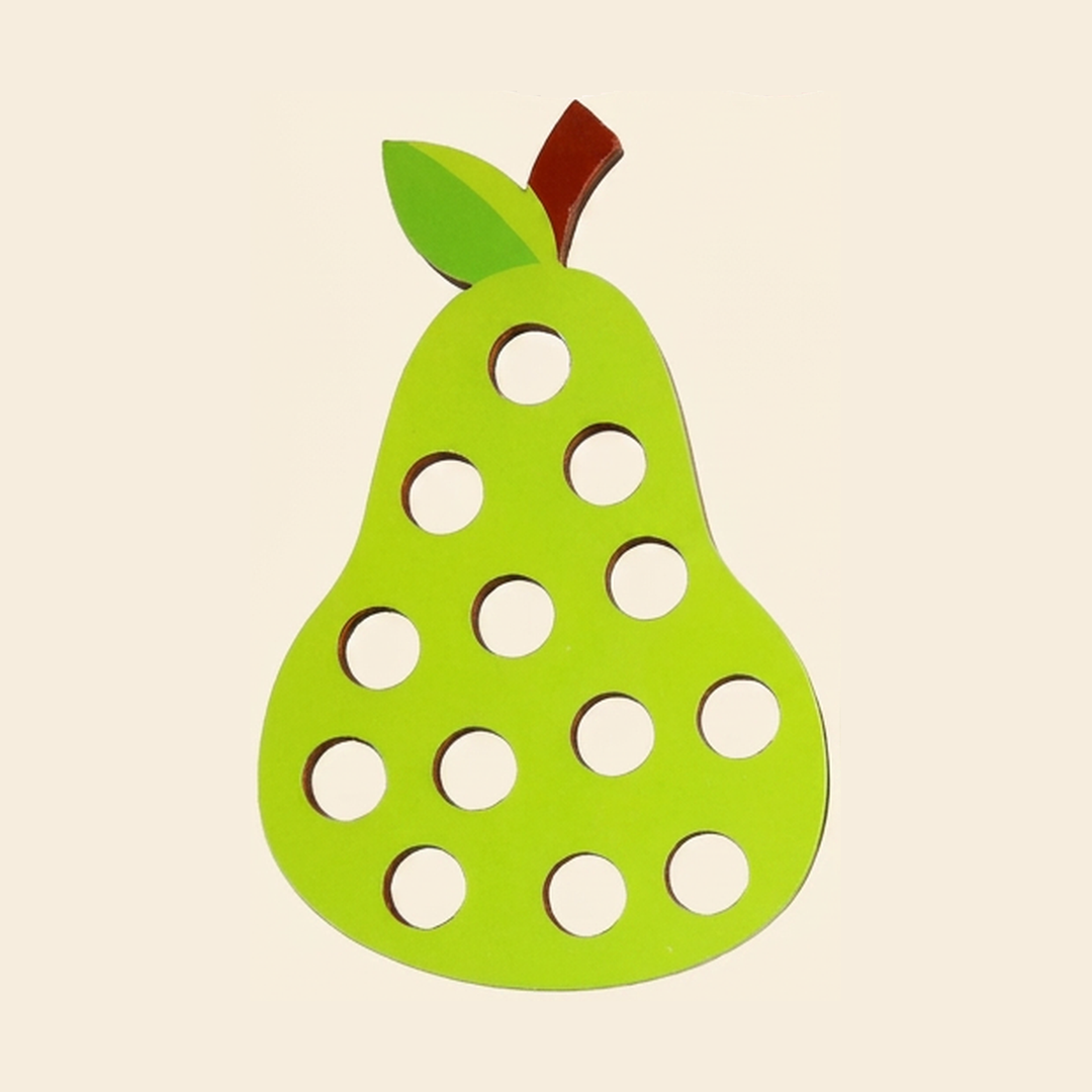 Wooden Fruit Lacing Toy