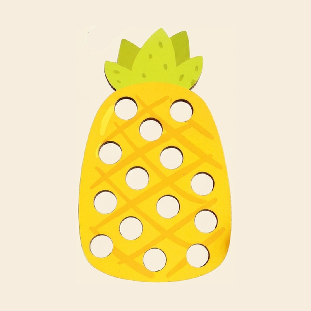 Wooden Fruit Lacing Toy