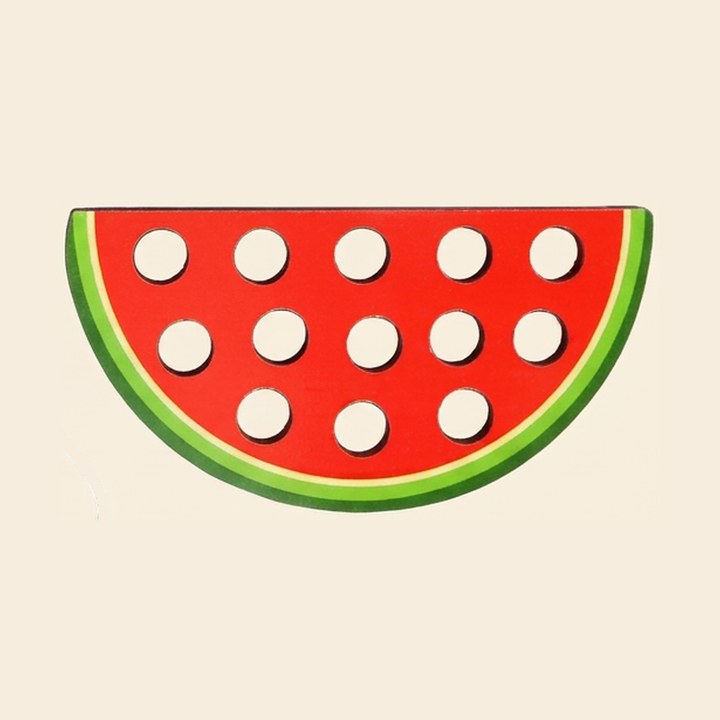 Wooden Fruit Lacing Toy