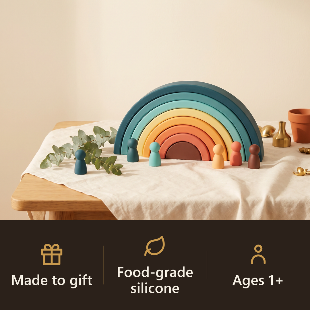 Silicone Rainbow Stacker - gift