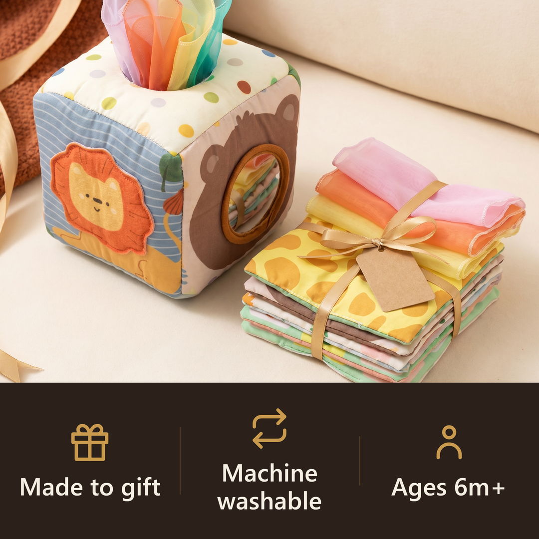 Montessori Magic Tissue Box Sensory Cube - gift