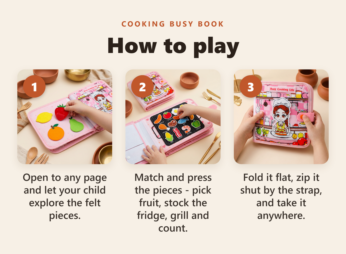Cooking Busy Book - howto
