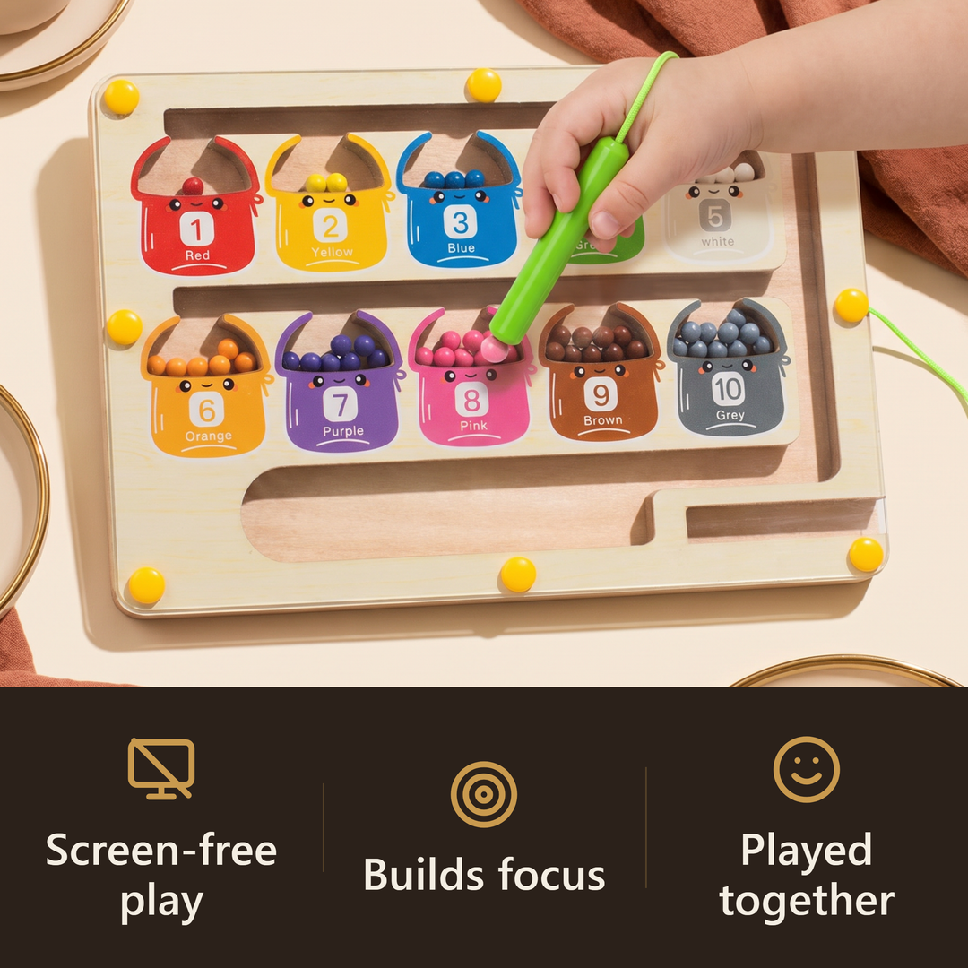 Wooden Magnetic Bead Maze - hook