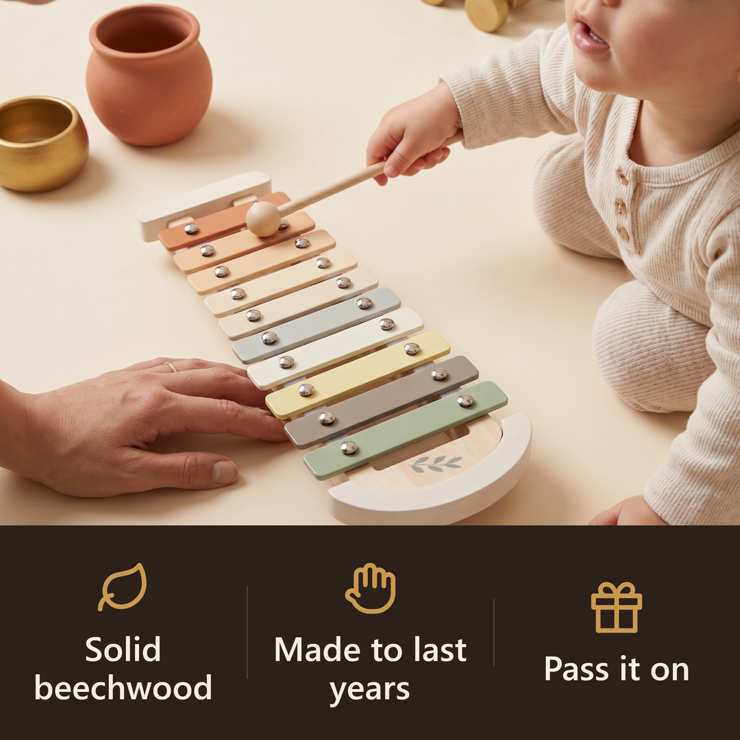 Wooden Baby Xylophone - hook