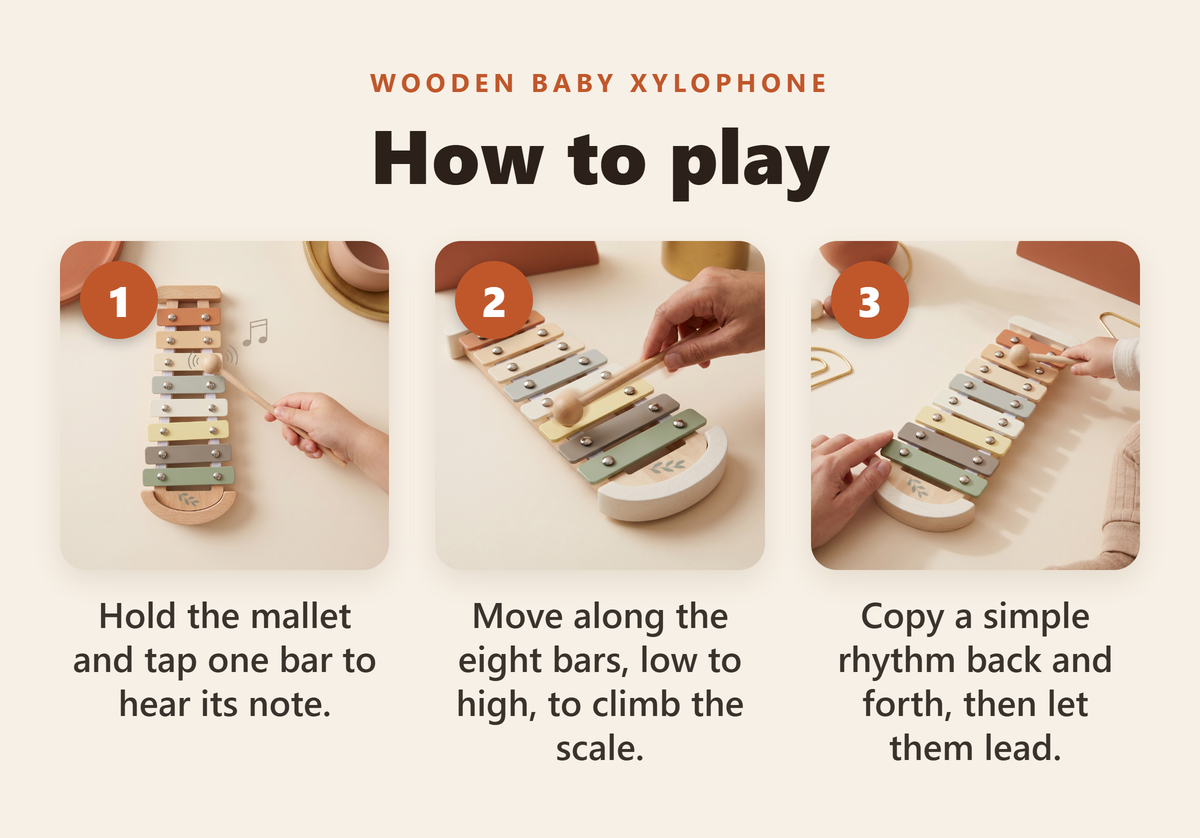 Wooden Baby Xylophone - howto