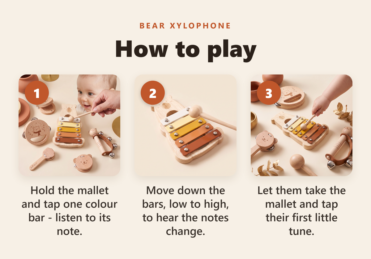 Wooden Bear Xylophone - howto