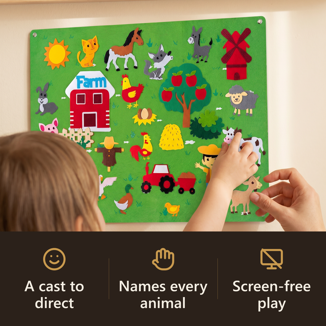 Felt Farm Story Board - hook