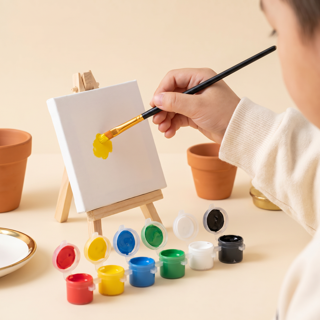 Kids' Mini Canvas Painting Kit - skills