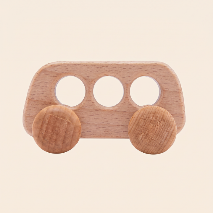 Soft Baby Vehicle Toys - Wood Bus