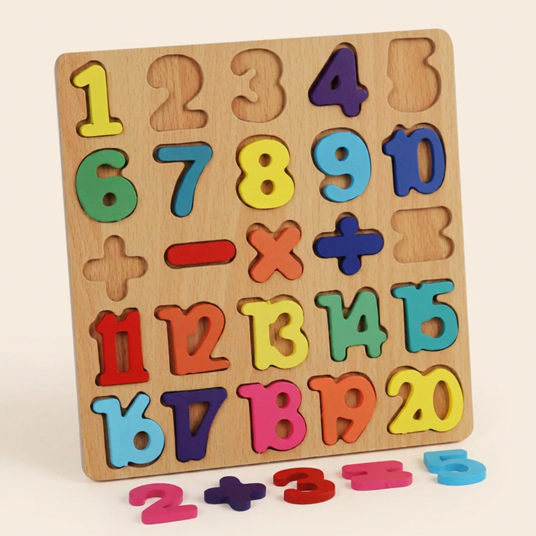 Mathematics - Wooden Matching Board
