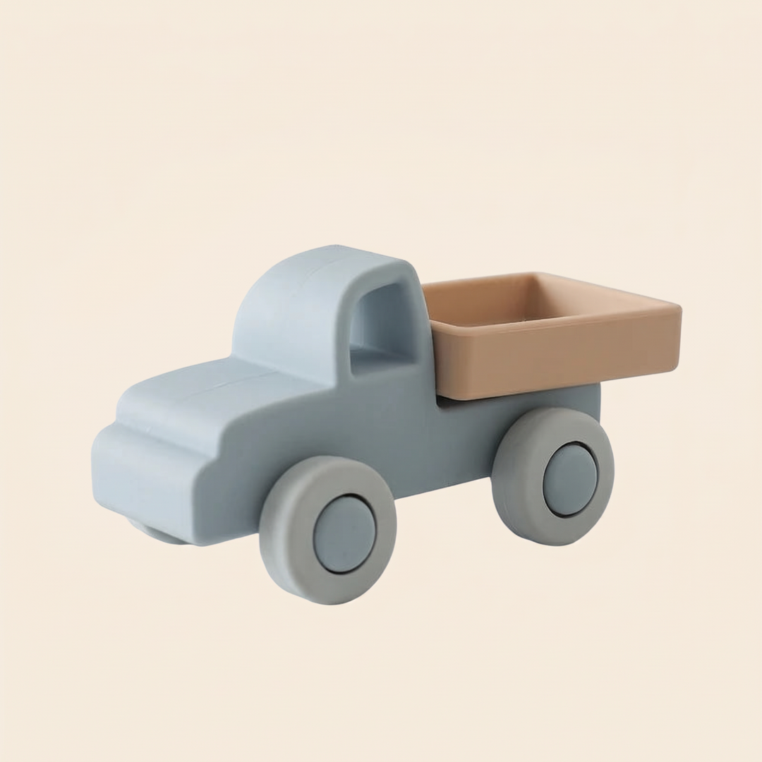 Soft silicone tipper truck (blue) - one of the silicone vehicle styles